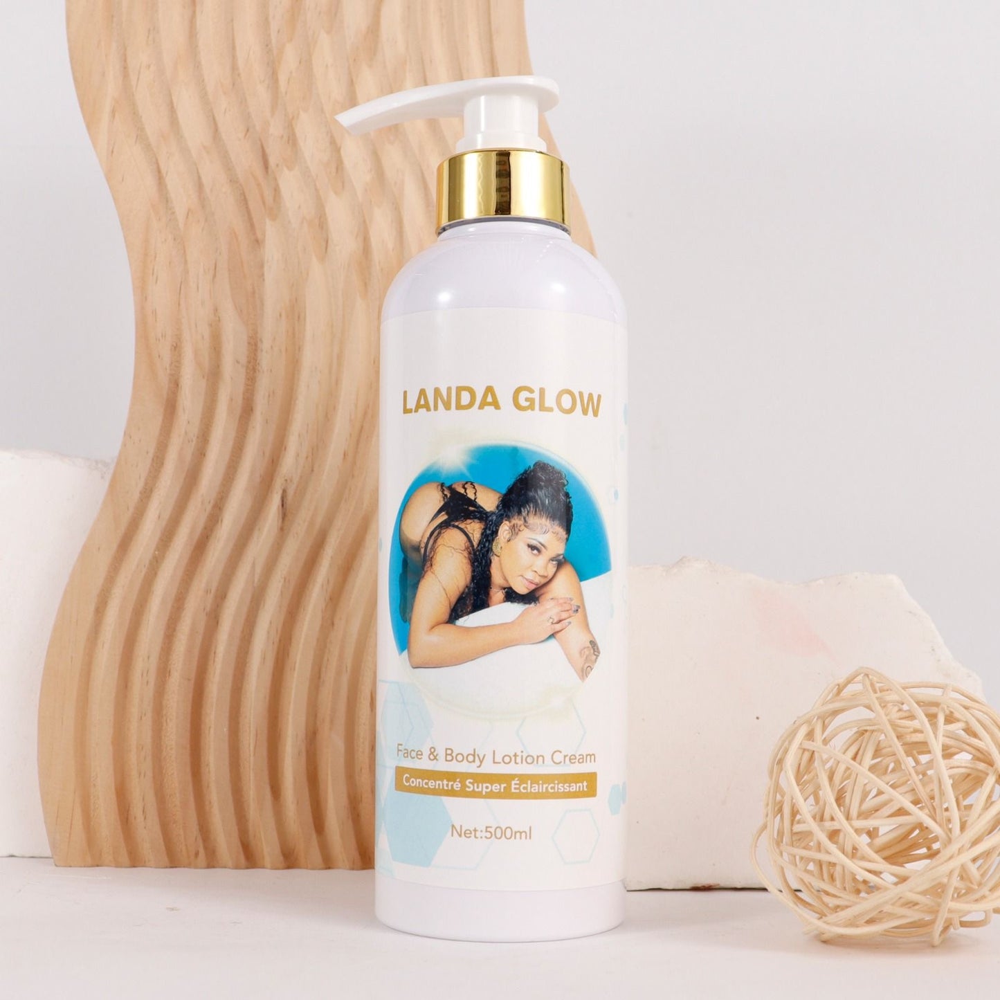 Landa glow lightening body cream 500ml