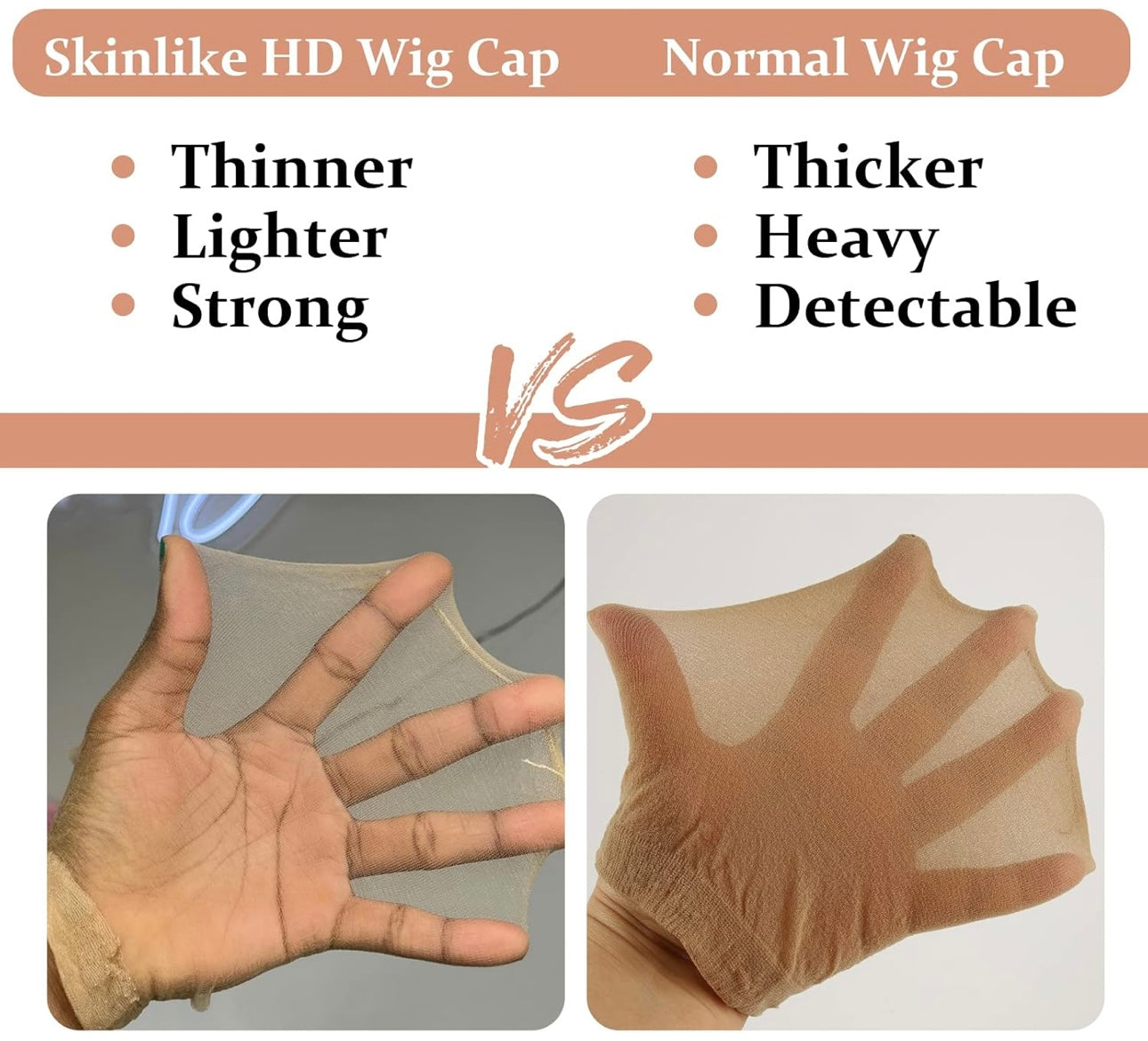 2 Wigs cap