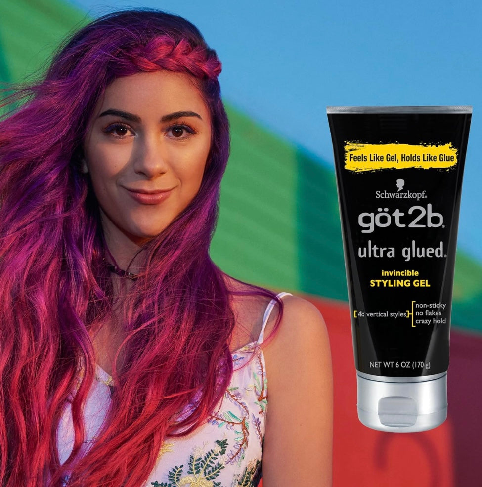Got2B Ultra Glued invincible styling Gel 2-6oz