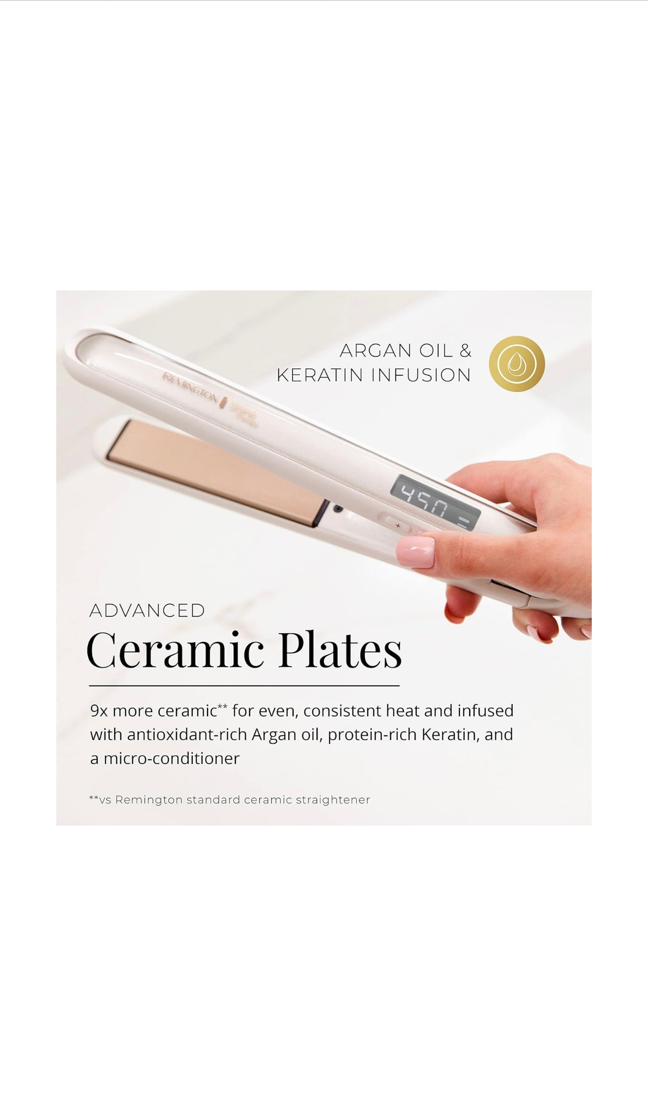 plancha  Straightener 1 INCH iron flat iron for hair infused with argan oil&keratin  professional ceramic flat  Hair Styling