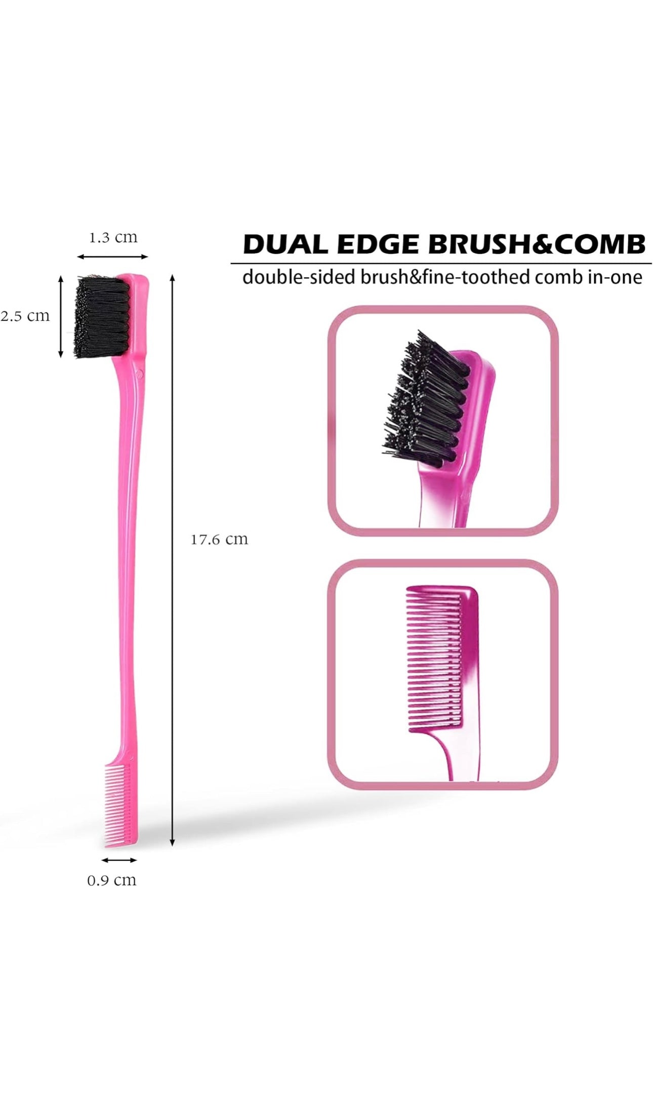 Hair brush foxi fresh double sided brush for baby hair