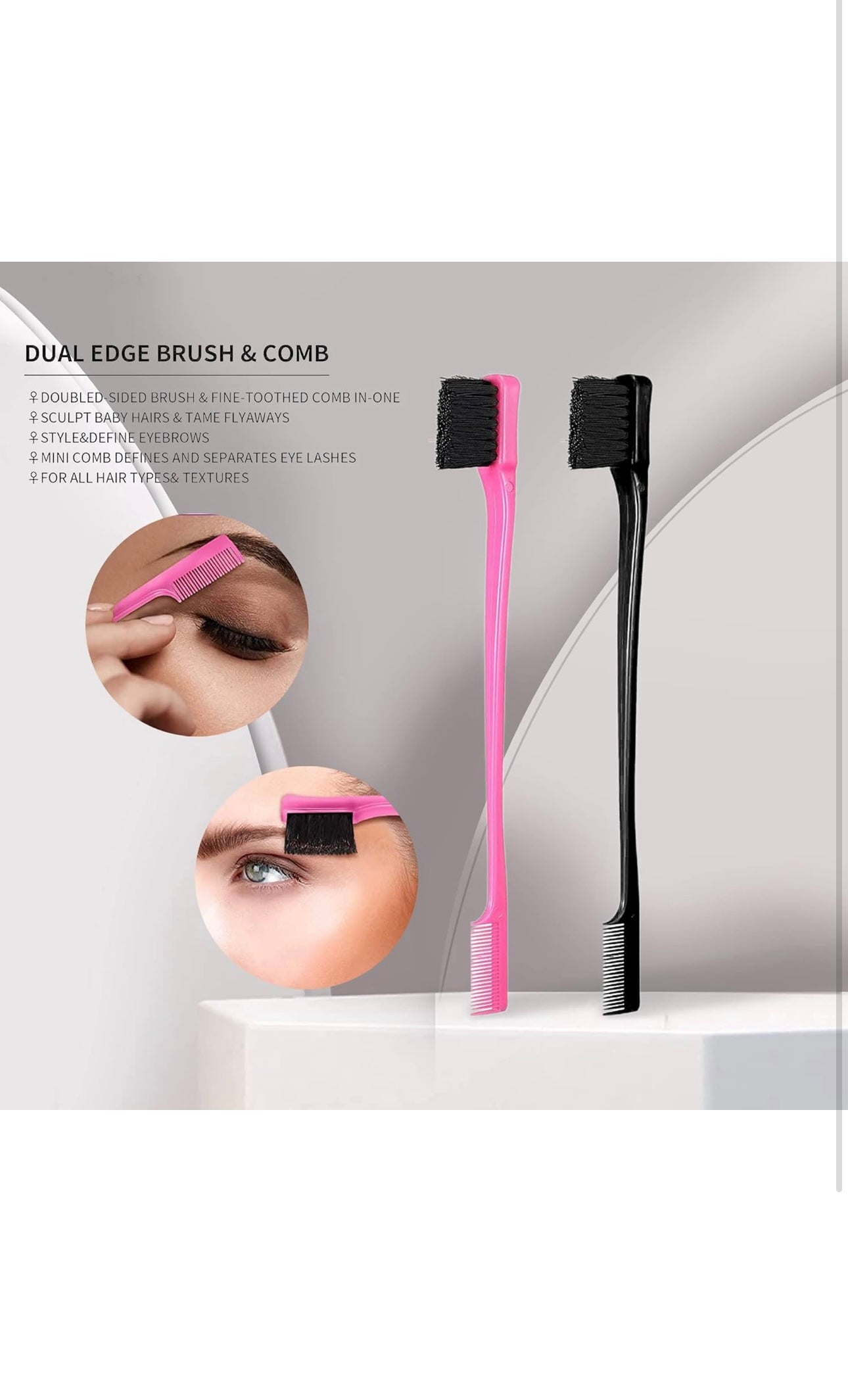 Hair brush foxi fresh double sided brush for baby hair