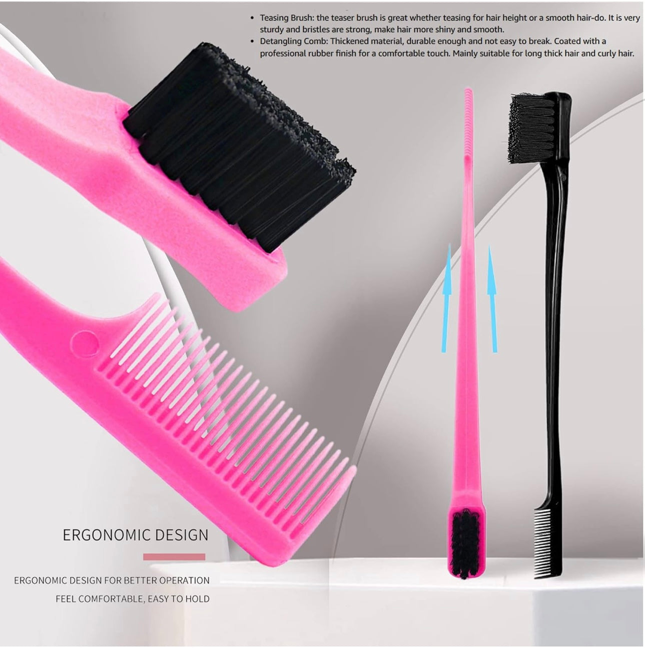 Hair brush foxi fresh double sided brush for baby hair