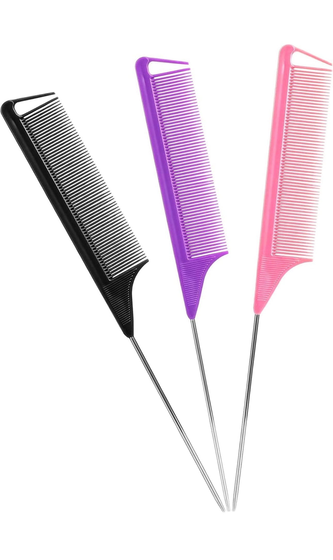 Teasing Styling with long steel pins for women and men parting for all Hair