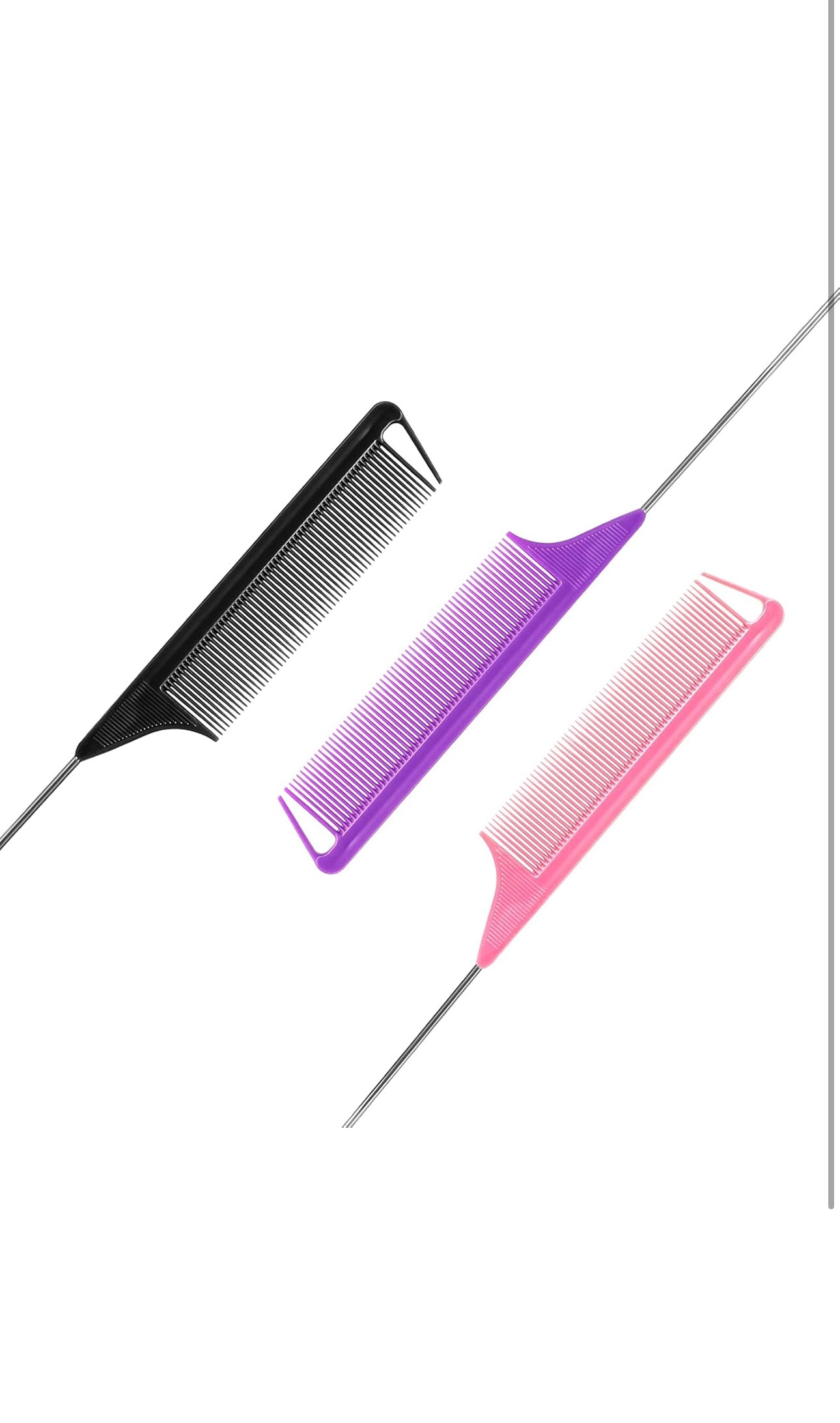 Teasing Styling with long steel pins for women and men parting for all Hair
