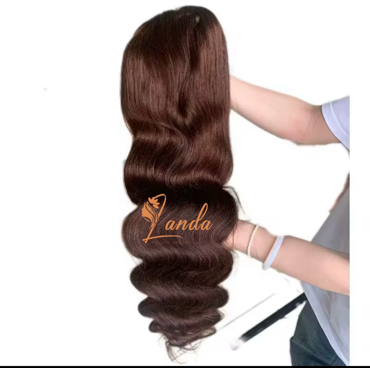 Body wave lace front chocolate