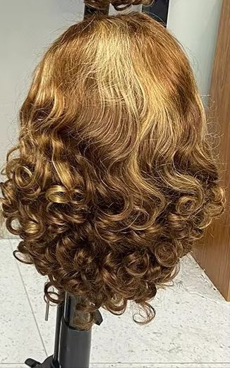 13x4 spring curl 16" human hair 250%