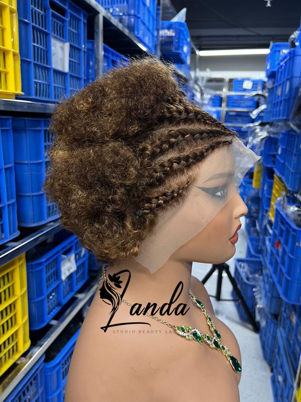 13x4 pixie wig  braids