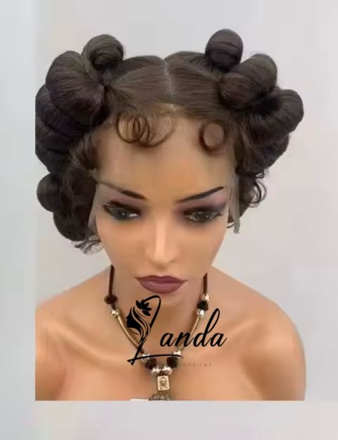 Short braided full lace synthetic