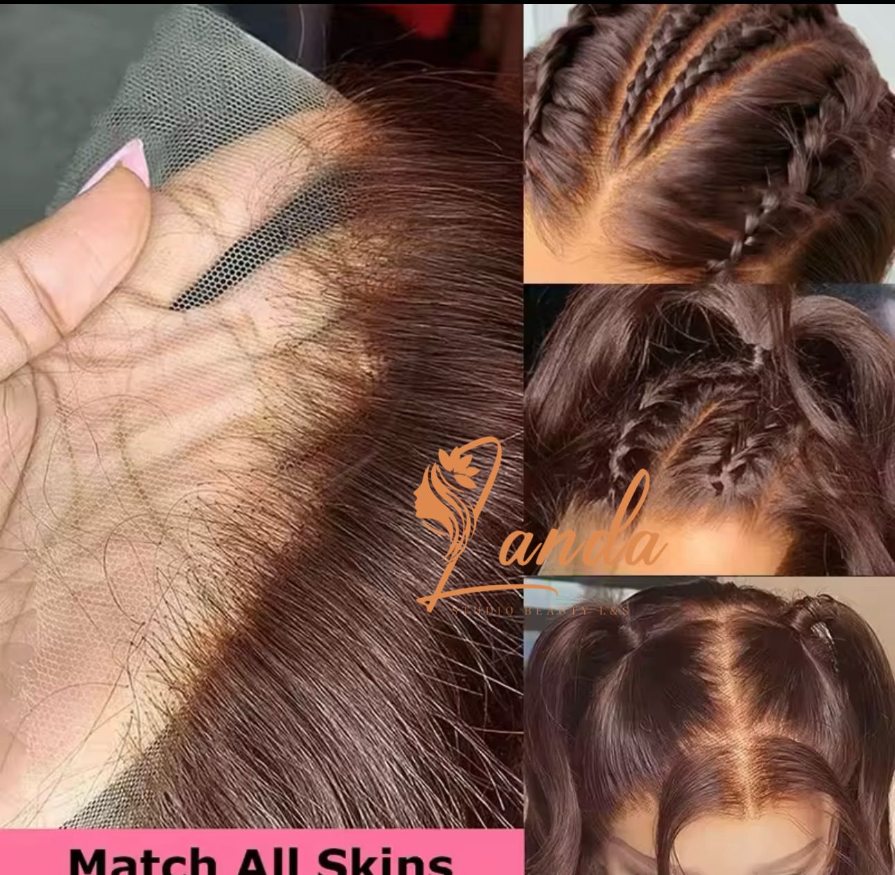 Body wave lace front chocolate