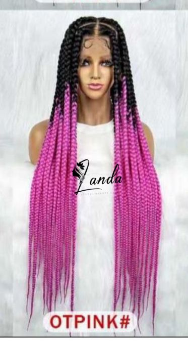 full lace braided  wigs for women synthetic