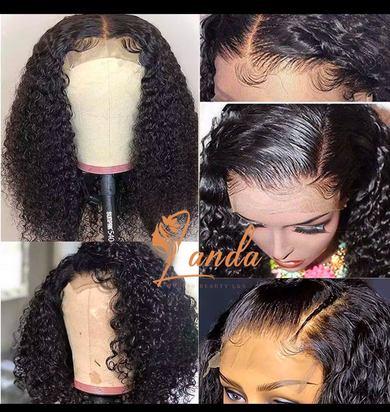 13x4 kinky curly  human hair