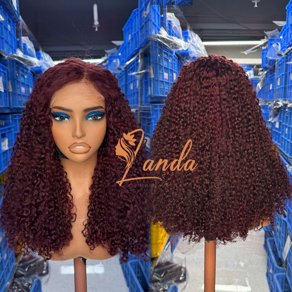 5x5 glueless wig 300% high quality  pixie curly 18"