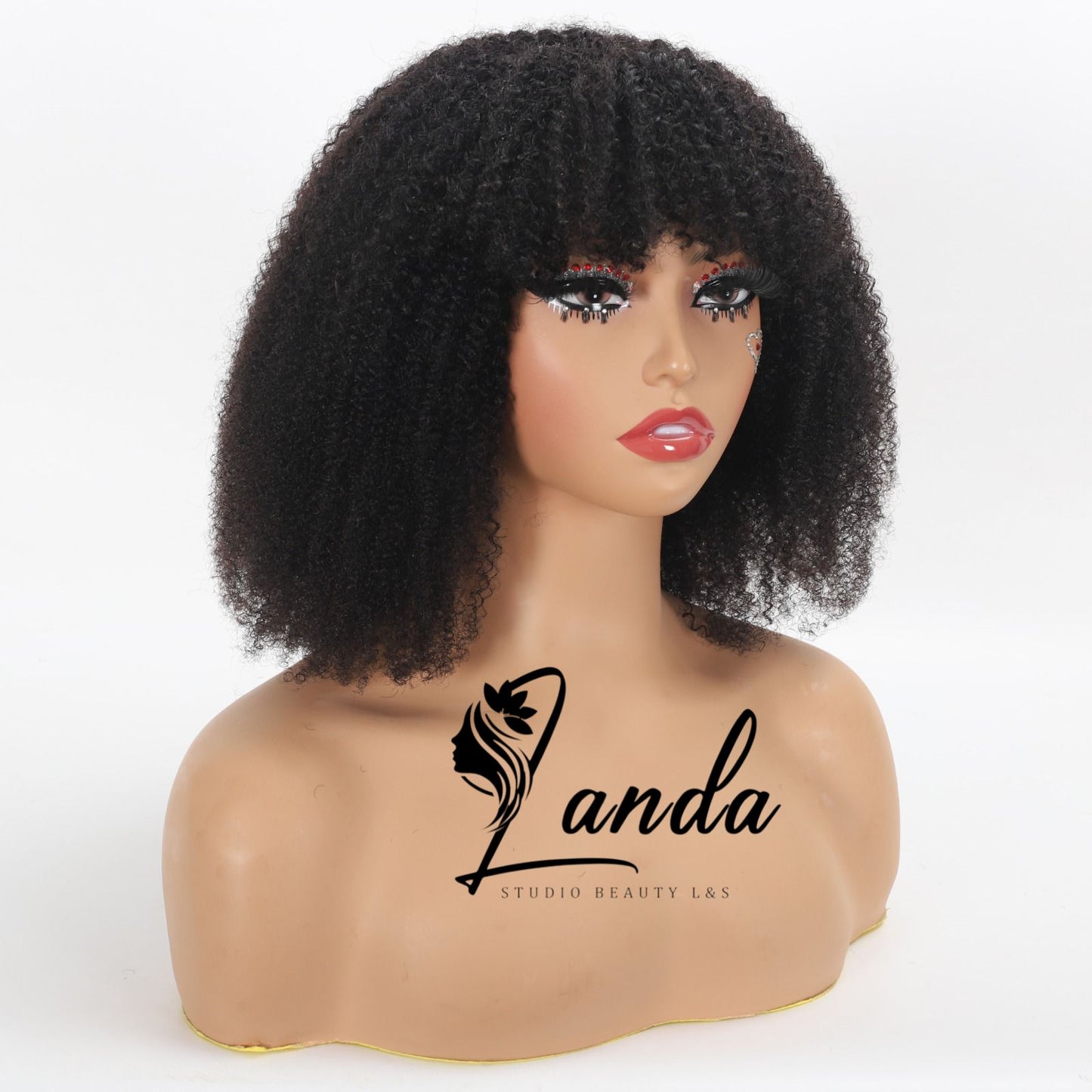 afro wig with bands 200% density