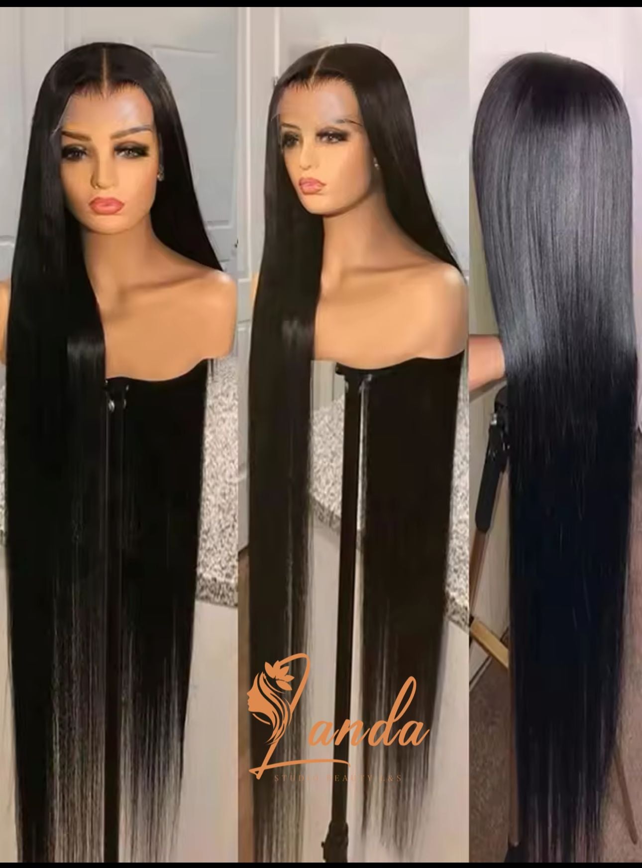 13x4 lace  full frontal  humain hair straight