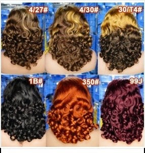 13x4 spring curl 16" human hair 250%