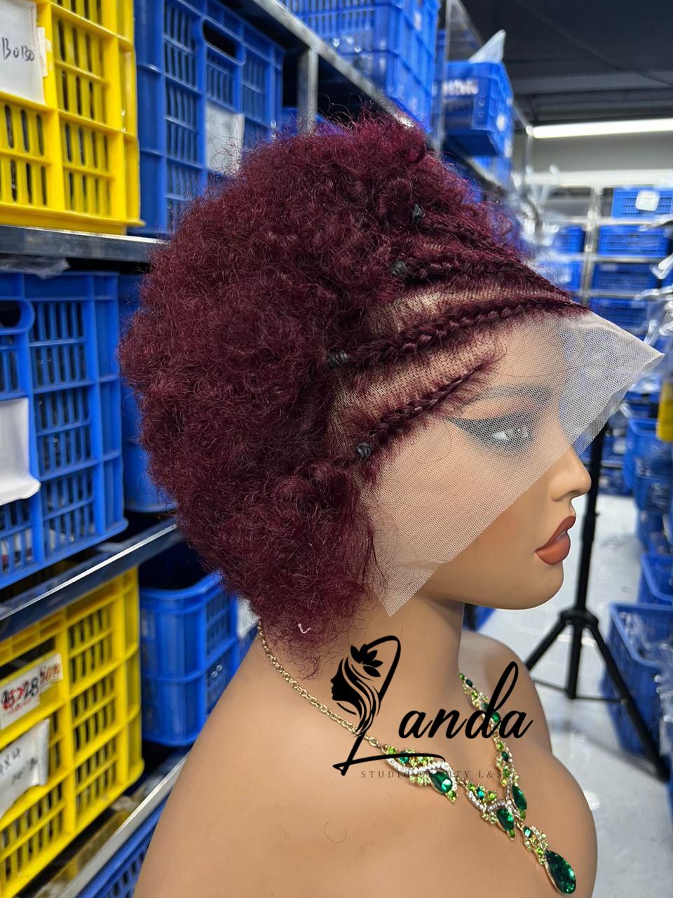 13x4 pixie wig  braids