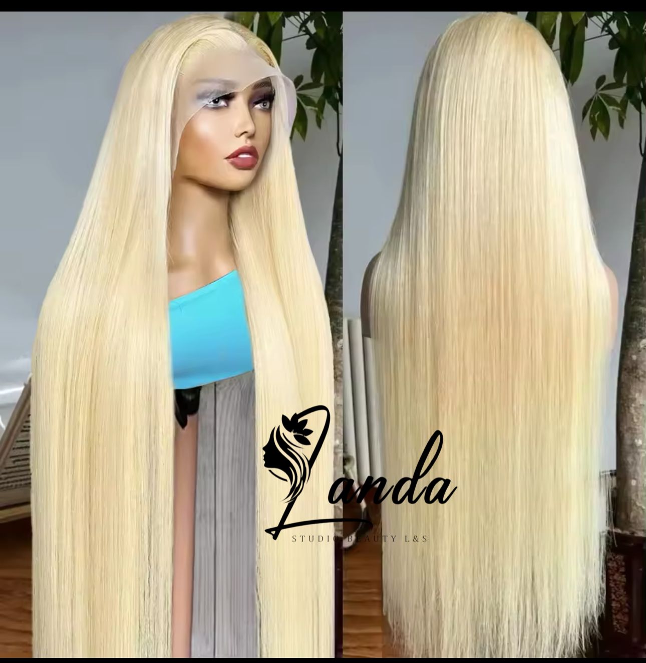 13x4 #613 blond hair  180% 24"