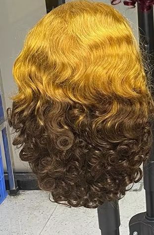 13x4 spring curl 16" human hair 250%