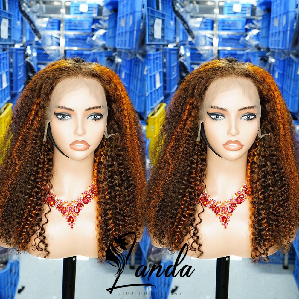 13x4 full frontal wig 200%kinky curly