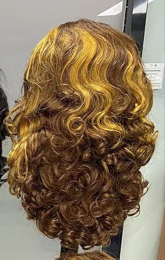 13x4 spring curl 16" human hair 250%