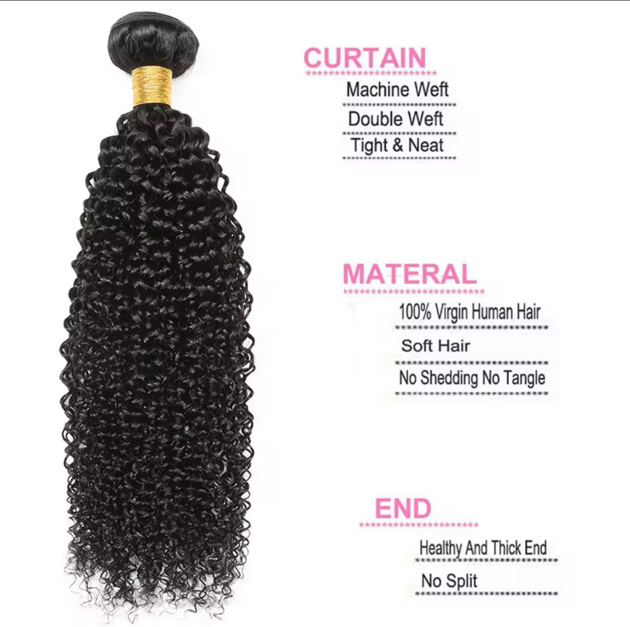 Bundles  kinky curly
