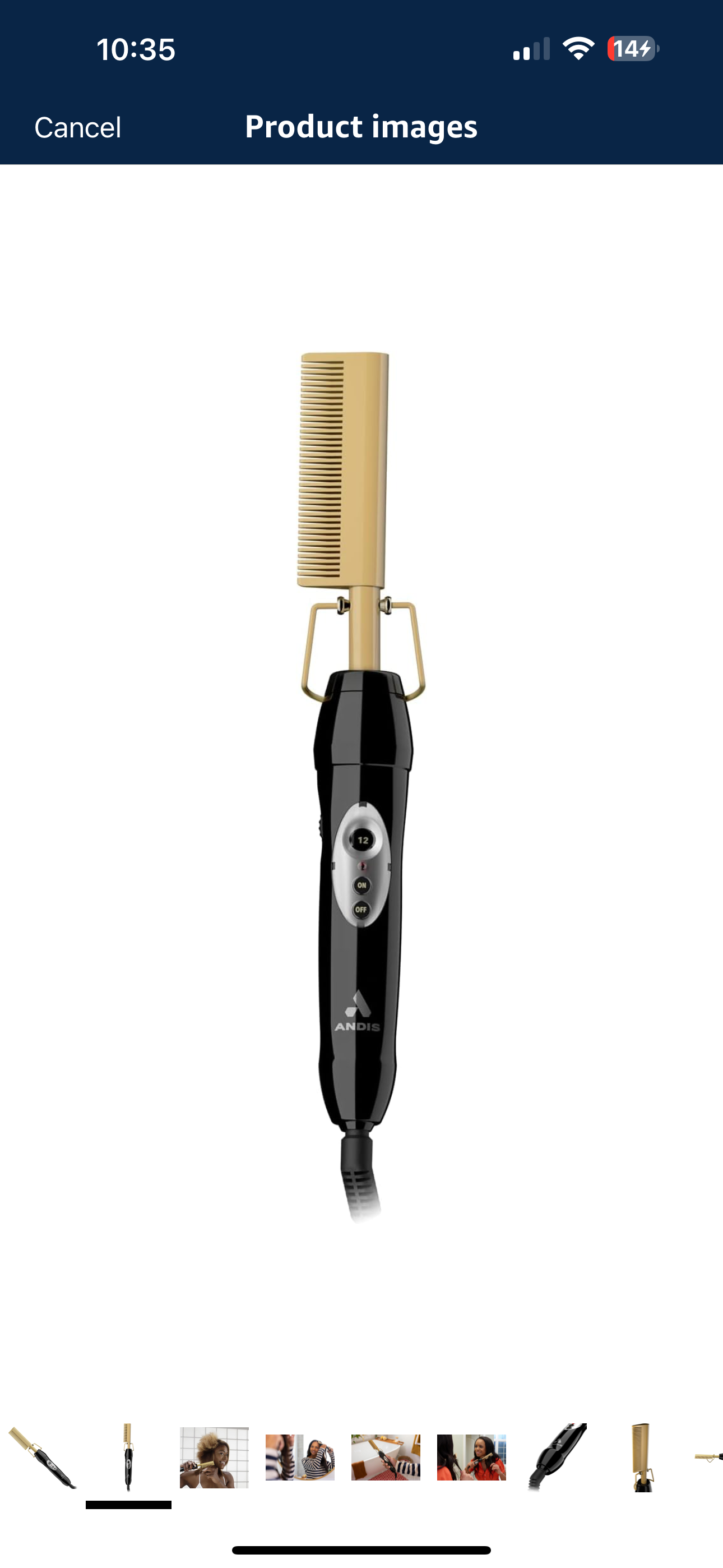Heat ceramic professional  press for hair andis  straight flat with dual voltage-20