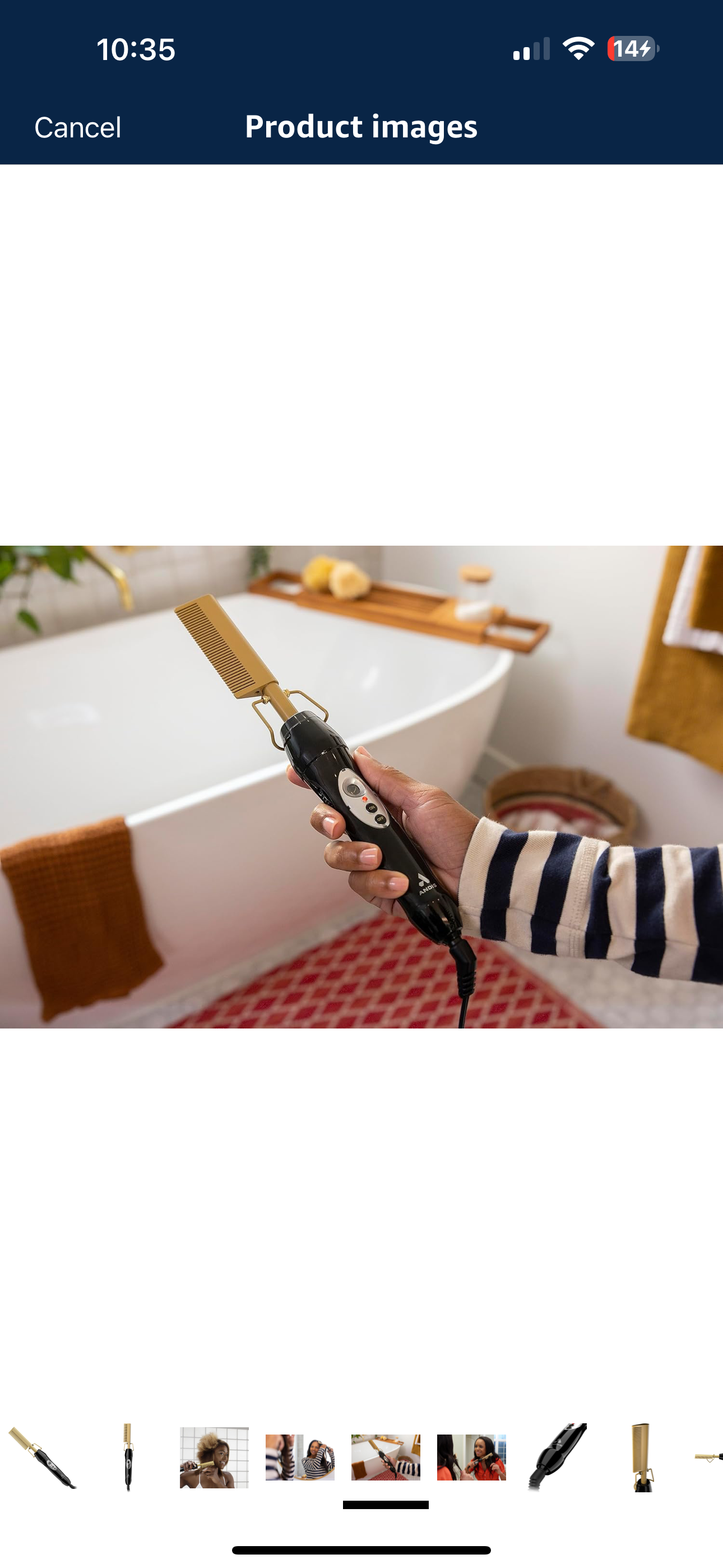 Heat ceramic professional  press for hair andis  straight flat with dual voltage-20