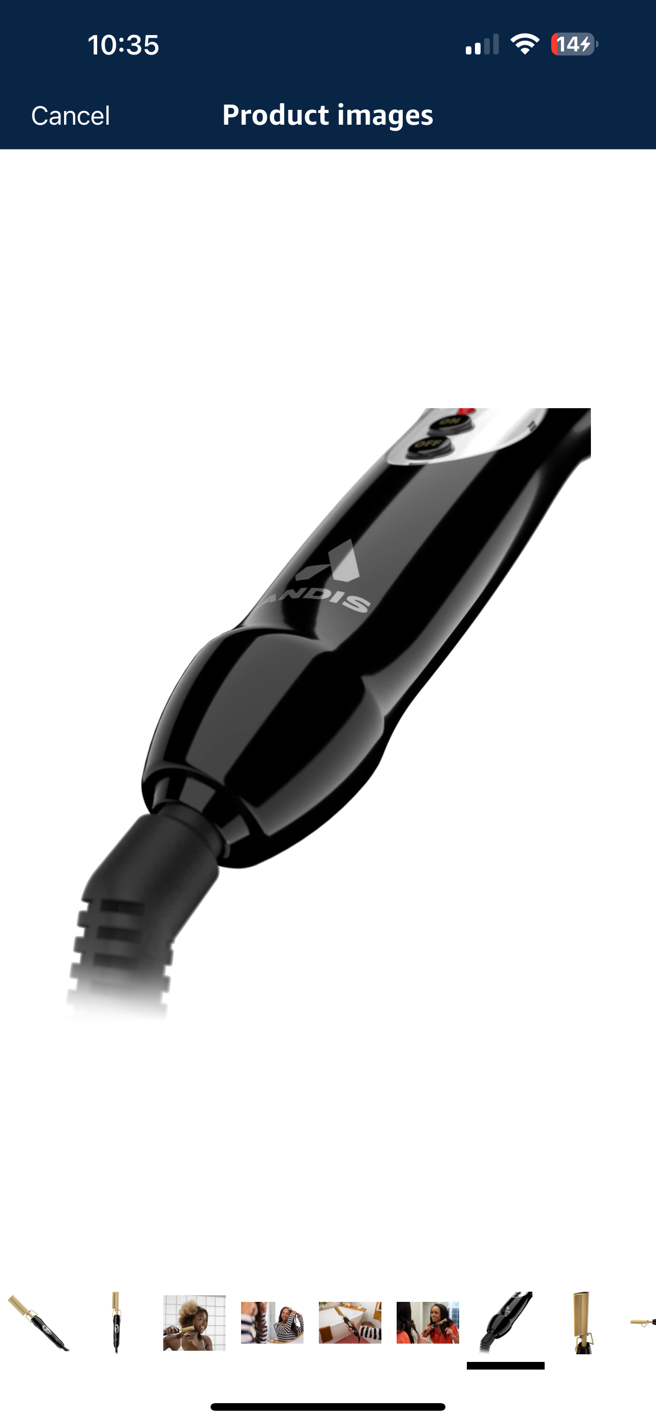 Heat ceramic professional  press for hair andis  straight flat with dual voltage-20