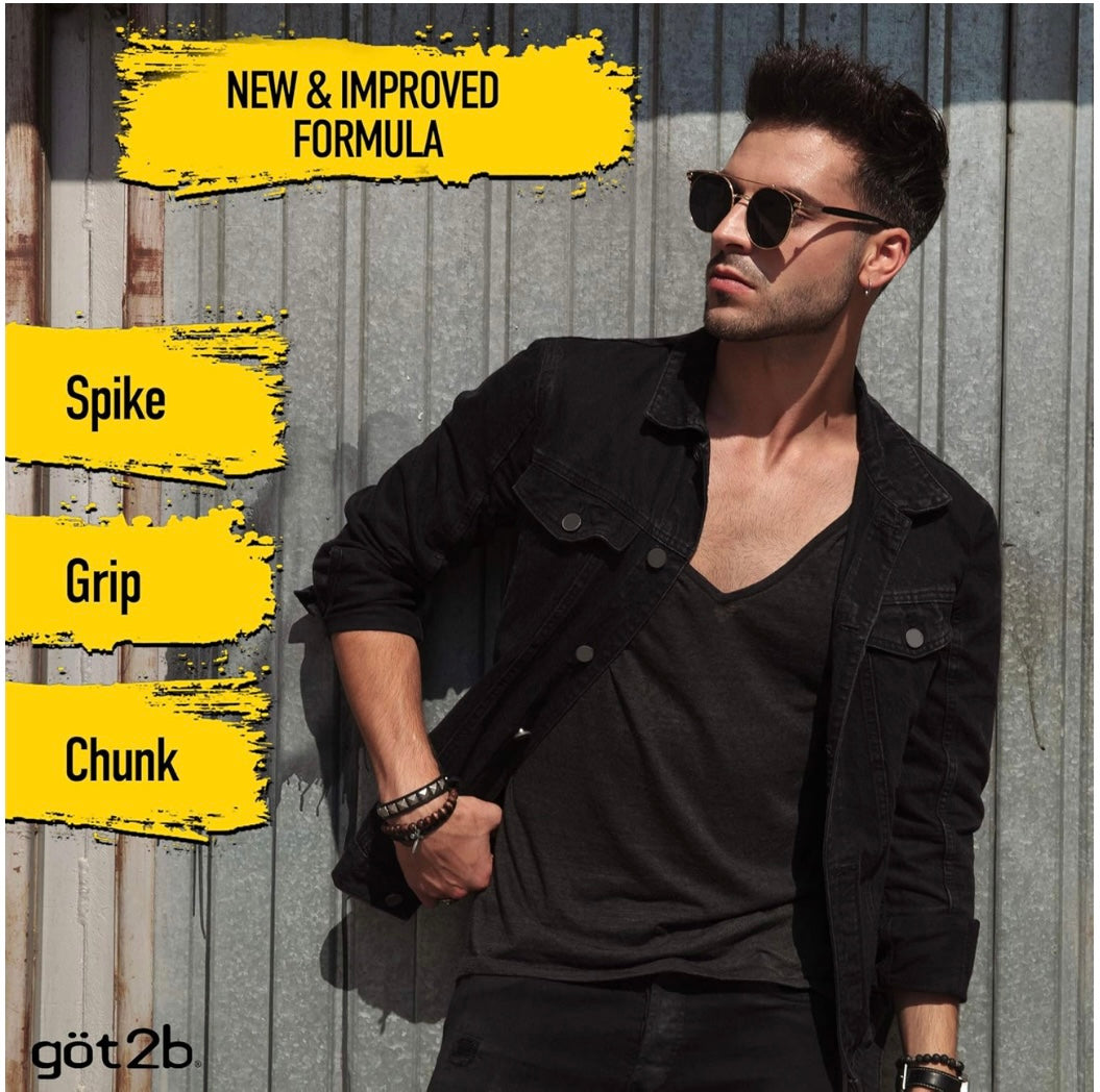 Gob2B Glued  Styling Spiking hair Gel2-6oz tubes