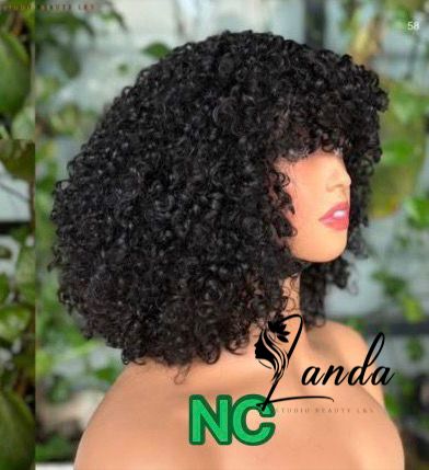12A bang wigs curly