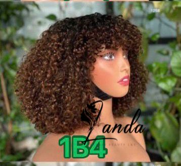 12A bang wigs curly