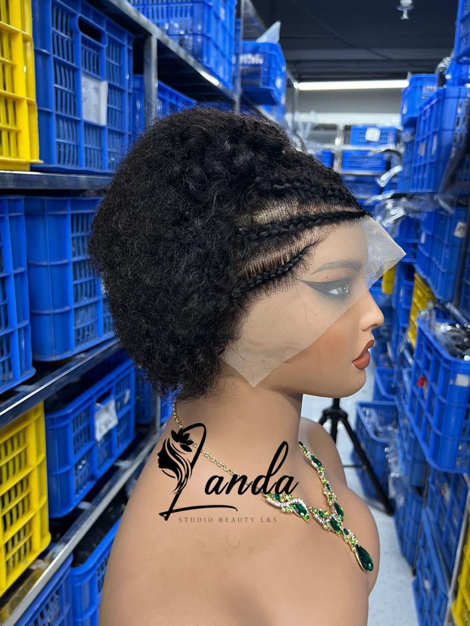 13x4 pixie wig  braids