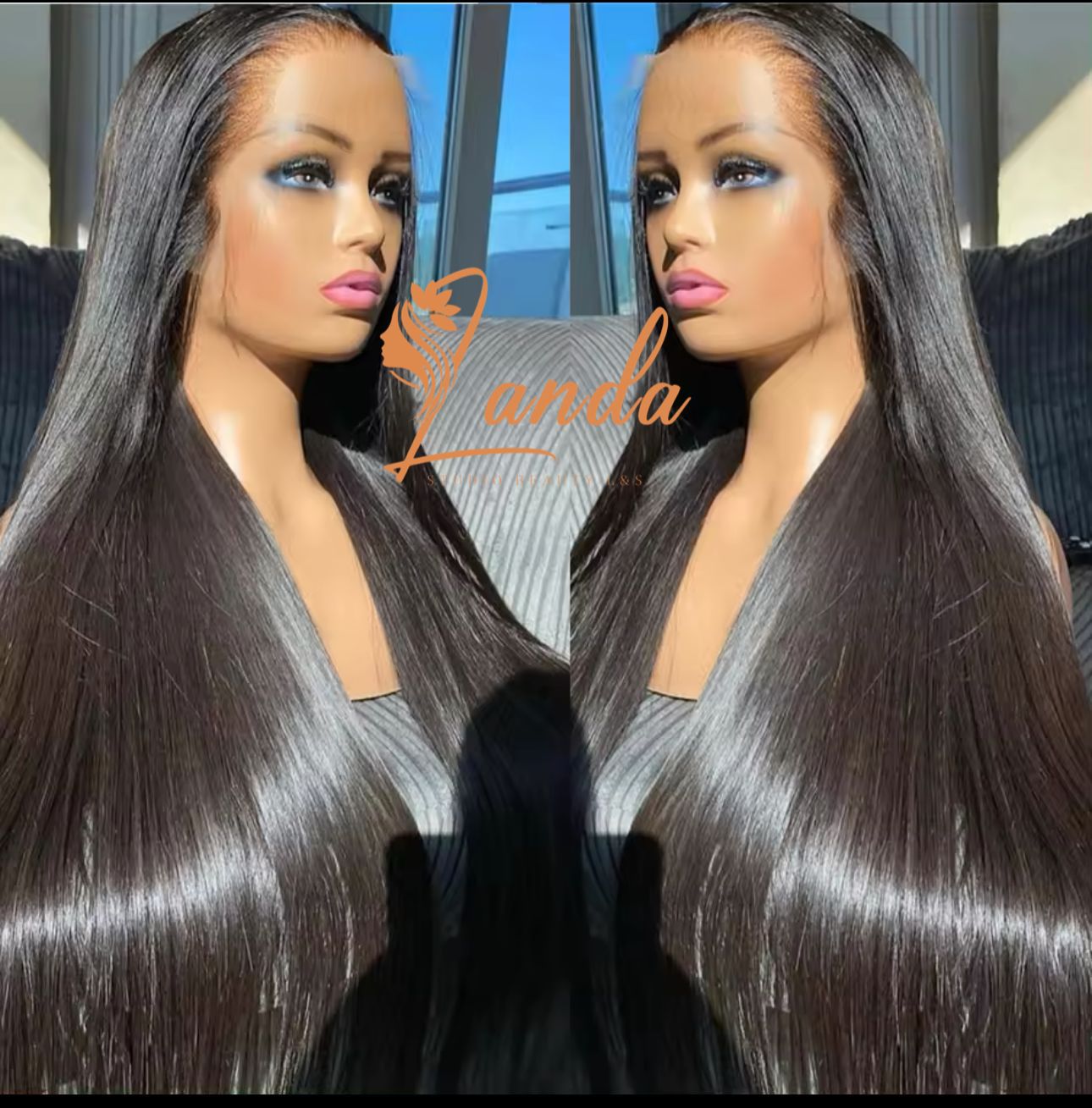 13x4 lace  full frontal  humain hair straight