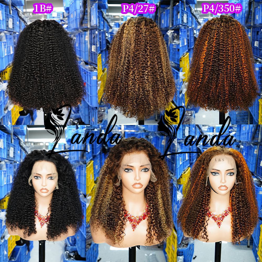 13x4 full frontal wig 200%kinky curly