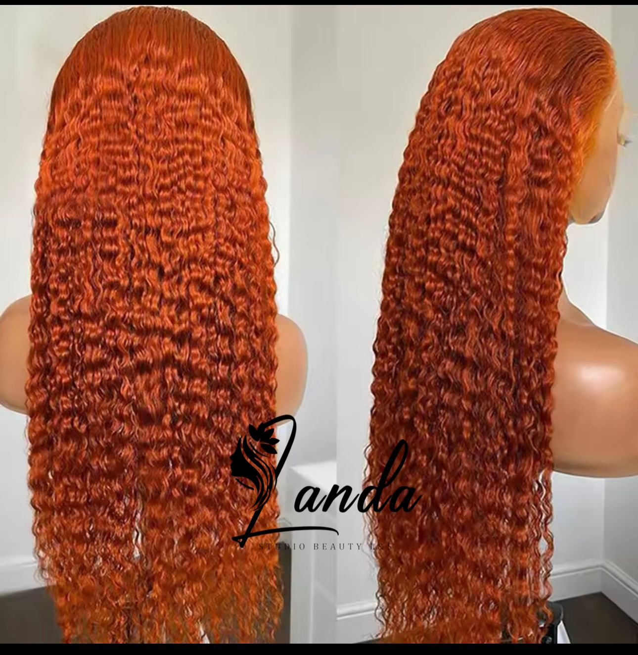 13x4 ginger orange hair 100% human hair