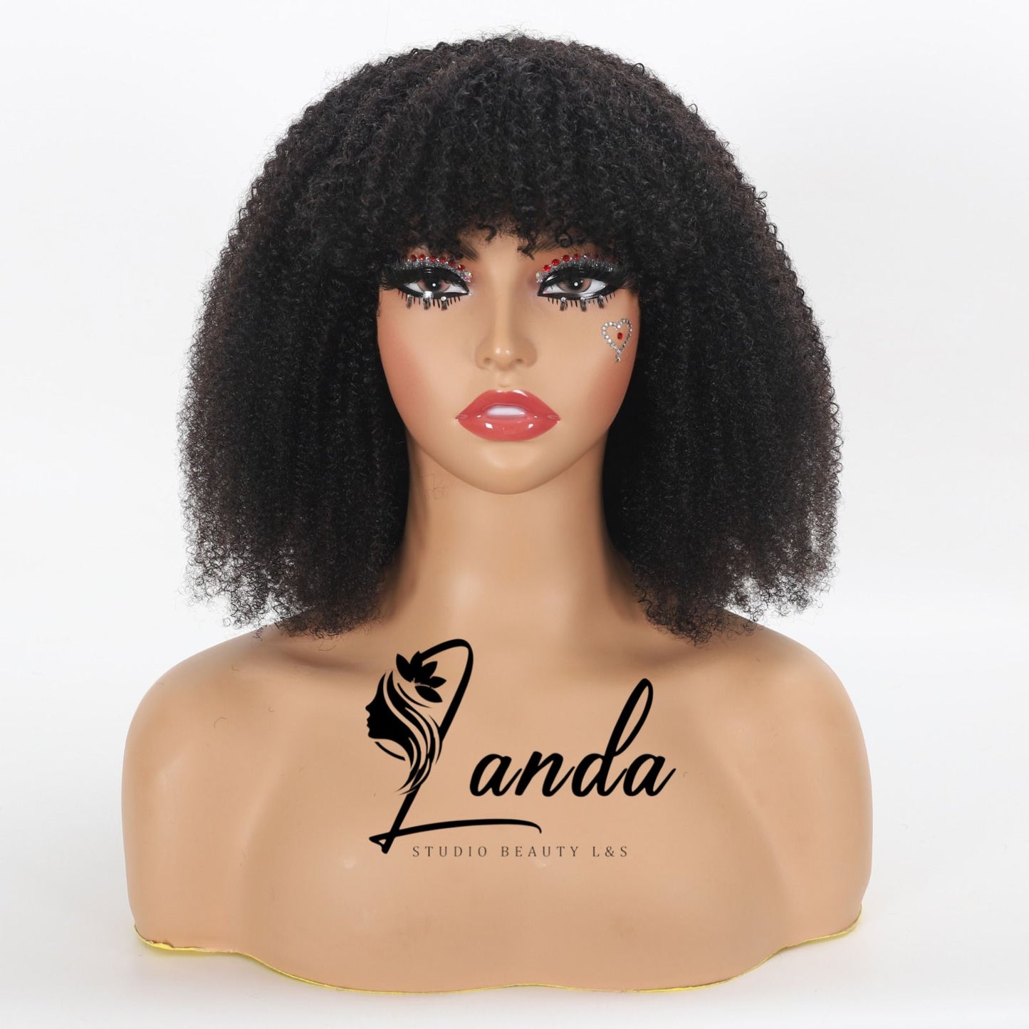 afro wig with bands 200% density