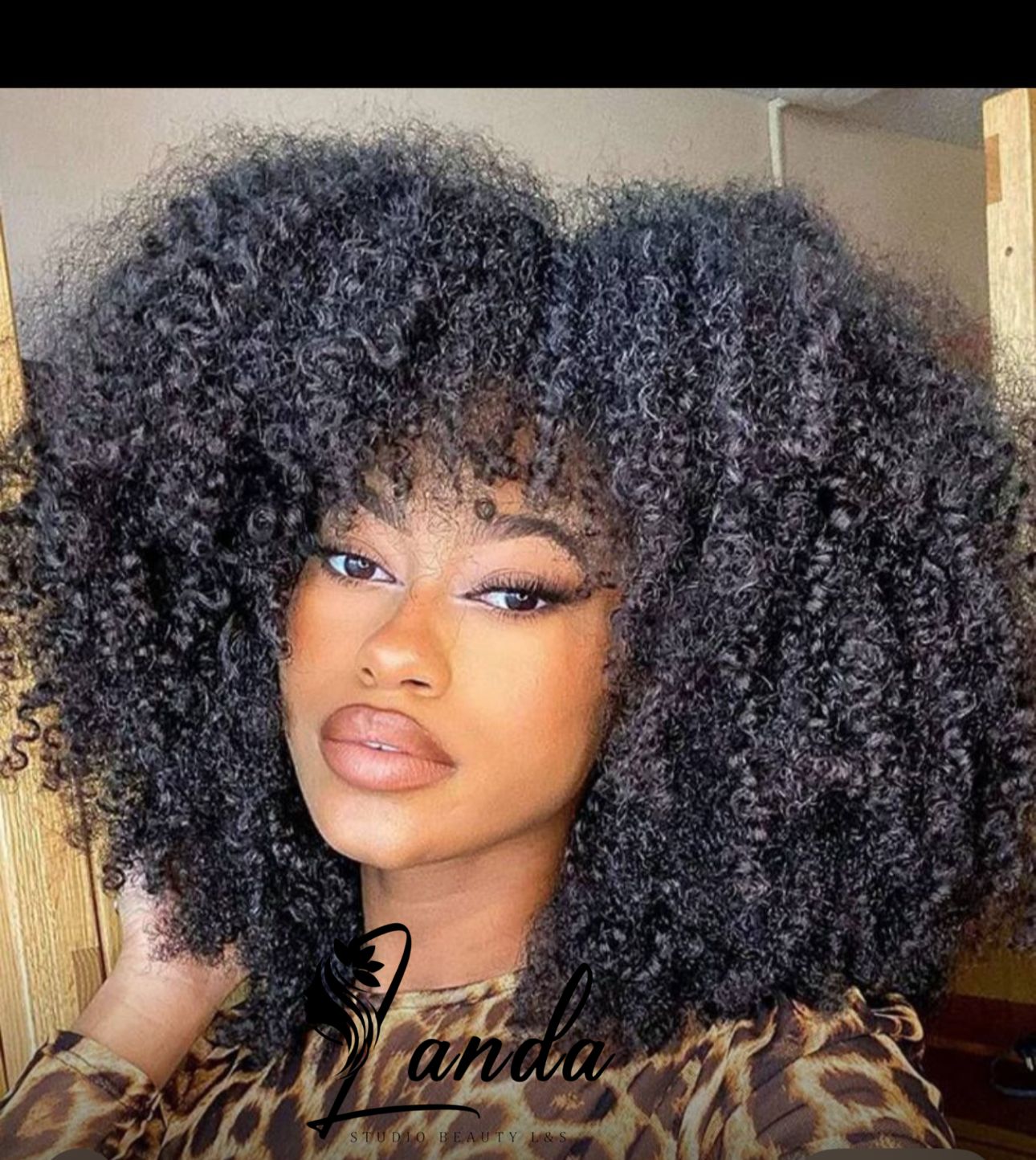 afro wig with bands 200% density