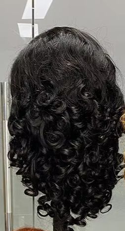 13x4 spring curl 16" human hair 250%