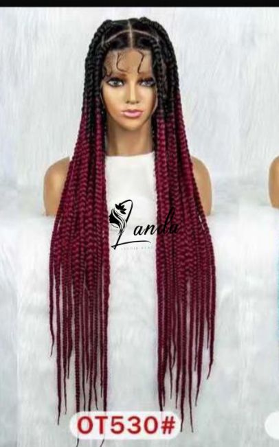 full lace braided  wigs for women synthetic